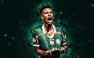 estevao, 4k, vihreät neonvalot, palmeiras fc, brasilialainen serie a, brasilialaiset jalkapalloilijat, estevao 4k, jalkapallo, estevao willian, palmeiras, sociedade esportiva palmeiras, se palmeiras, estevao palmeiras