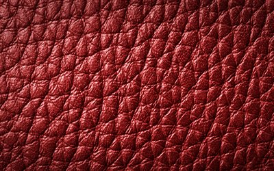 red leather background, 4k, natural textures, leather patterns, leather textures, macro, red leather texture, red backgrounds, leather backgrounds, leather
