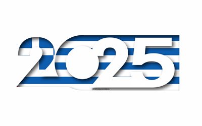 2025 griechenland, weißer hintergrund, usa, minimale kunst, 2025 griechenlandkonzepte, griechenland 2025, flagge von griechenland, 2025 griechenland hintergrund, griechenland flag
