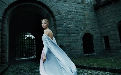 4k, isla johnston, crepúsculo, sesión de fotos de moda, estrellas de cine, belleza, actriz inglesa, mujer morena, celebridad inglesa, sesión de fotos de isla johnston