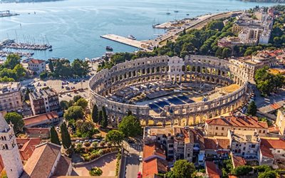 resort, baia, mare Adriatico, teatro, estate, Croazia
