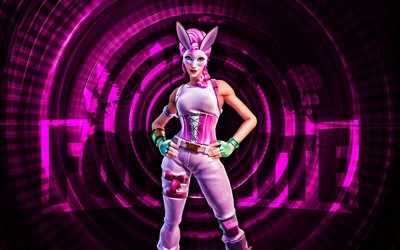 stella fortnite, 4k, fondo espiral púrpura, fortnita, creativo, piel de stella, piel fortnite stella, stella, personajes de fortnite