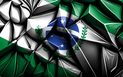 bandeira do paraná, 4k, textura criativa 3d, bandeira 3d do paraná, brasil, 3d art, paraná, estado do brasil, bandeira do estado do paraná