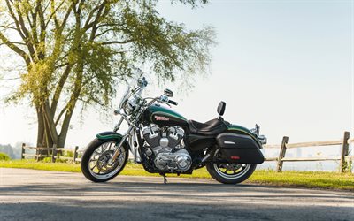 harley davidson xl1200t sportster superlow, 4k, superbike, bicelle 2014, estate, motociclette americane, harley davidson