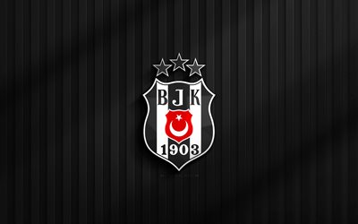 4k, beşiktas 3d logosu, süper lig, siyah 3d arka plan, futbol, besiktas amblemi, besiktas logosu, besiktas jk, türk futbol kulübü, besiktas fc, bjk, besiktas