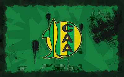 logotipo de ca aldosivi grunge, 4k, división de primera argentina, fondo de grunge verde, fútbol, ca aldosivi emblema, fútbol americano, logotipo de ca aldosivi, ca aldosivi, club de fútbol argentino, aldosivi fc