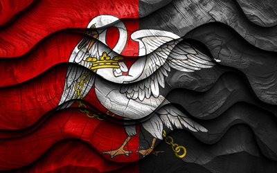 4k, drapeau de buckinghamshire, comtés d'angleterre, drapeaux d'ondes 3d en bois, jour du buckinghamshire, drapeau du buckinghamshire, angleterre, drapeau en bois du buckinghamshire, royaume uni, comtés anglais, buckinghamshire