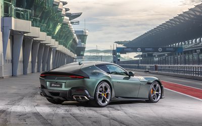4k, Ferrari 12Cilindri, back view, 2025 cars, F167, supercars, raceway, 2025 Ferrari 12Cilindri, italian cars, Ferrari