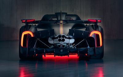 pagani huayra r, arrière vue, extérieur, hypercar, voitures de sport de luxe, huayra r, supercars, pagani