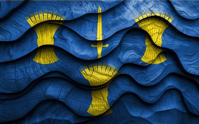 4k, cheshire flagga, englands län, trä 3d  vågor flaggor, cheshire day, cheshire flagg, engelska, cheshire träflagga, förenade kungariket, engelska län, hugg