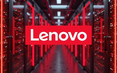 logo neon rosso lenovo, 4k, marchi elettronici, rack di data center, opera d'arte, logo lenovo, oscurità, logo dei marchi, logo lenovo neon, lenovo, marchi, lenovo lenovo red logo