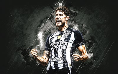 pedro raul, ceara, calciatore brasiliano, sfondo di pietra bianca, grunge art, pedro raul garay da silva, brasile, serie a, calcio, pedro raul ceara, ceara sporting club