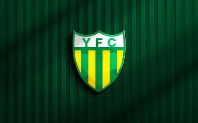 4k, ypiranga fc 3d logotipo, serie brasileña c, fondo 3d verde, fútbol, ypiranga fc emblema, logotipo de ypiranga fc, ypiranga fc, fútbol americano, club de fútbol brasileño, fc ypiranga
