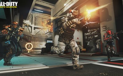 Call Of Duty Infinito de Guerra, personajes, soldados, 2016, 4k