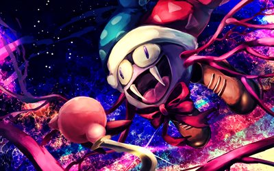 Kirby, manga, Kirby Series, artwork, anime characters, fan art, Flying Kirby