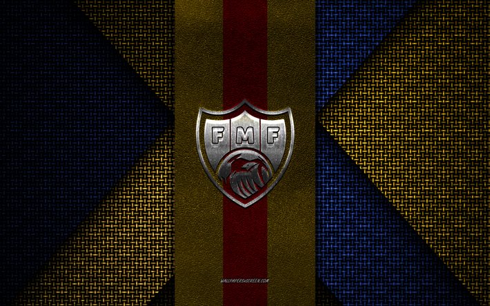 moldaviens fotbollslandslag, uefa, gul blå stickad konsistens, europa, moldaviens fotbollslandslags logotyp, fotboll, moldaviens fotbollslandslags emblem, moldavien