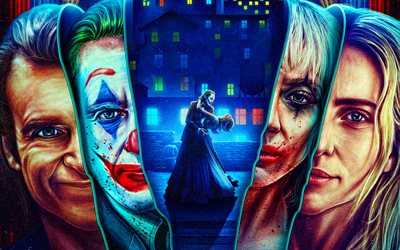 joker folie a deux, 4k, 2024 فيلم, ملصق, جوكر 2, فن المعجبين, مبدع, ملصق جوكر 2, فائق