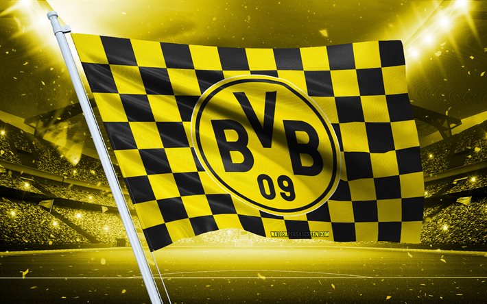 U24 Toppa Dortmund N. 1 – Bandiera Della Pott – Patch Termoadesiva E Da Cucire 9 X 6 Cm – Per Sciarpe, Zaini E Giacche