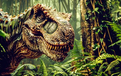 dinosaurier, raubtier, tiere vor unserer ära, dschungel, raubtiere