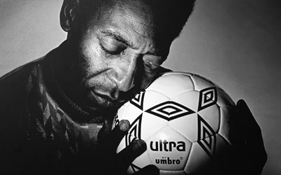 Pelé, el fútbol, la leyenda del fútbol, balón de fútbol, Edson Arantes do Nascimento, de fútbol