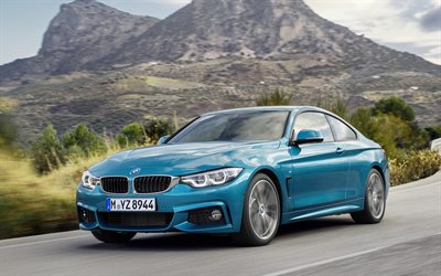BMW 4 Coupé série, 2018 les voitures, la route, le mouvement, F82, BMW