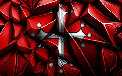 bandera de pisa, 4k, textura creativa 3d, pisa 3d flag, italia, arte 3d, pisa, ciudades italianas, bandera de la ciudad de pisa