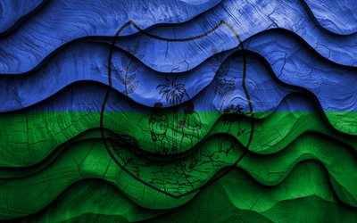 4k, são mateus flag, cidades do brasil, bandeiras de ondas 3d de madeira, dia de são mateus, bandeira de são mateus, brasil, bandeira de madeira são mateus, cidades brasileiras, são mateus