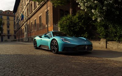 2026, maserati mcpura, 4k, frontansicht, äußerlich, supercar, luxussport  coupé, mcpura, italienische sportwagen, maserati