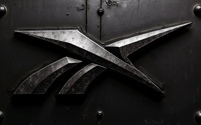 logotipo de metal grunge de reebok, 4k, fondo metalico, signo reebok, logotipo de reebok, emblema reebok, arte grunge, marcas populares, reebok