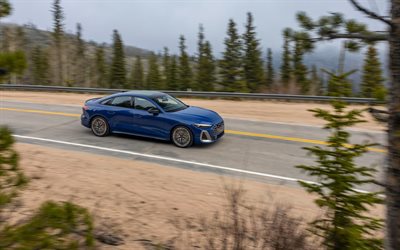 2026, audi s5, 4k, außen, vorderansicht, blaue limousine, blauer audi s5, neuer audi s5 2026, deutsche autos, audi