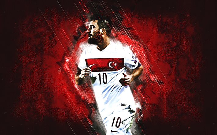 Arda Turan, grunge, la Turquie équipe nationale de football, pierre rouge, football, footballeurs turcs, Turan, le football, la Turquie