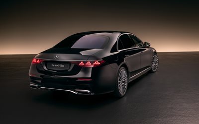 4k, मर्सिडीज बेंज एस 500, पीछे का दृश्य, studio, 2026 कारें, लक्जरी कारें, वी223, 2026 मर्सिडीज बेंज एस क्लास, जर्मन कारें, मर्सिडीज