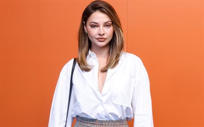 madelyn cline, portre, amerikalı aktris, fotoğraf çekimi, beyaz gömlek, amerikalı manken, güzel kadınlar, madelyn cline fotoğraf çekimi