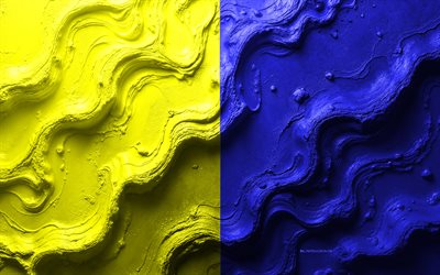 मोडेना झंडा, 4k, पत्थर की लहर बनावट, इतालवी शहरों के झंडे, मोडेना का झंडा, 3डी मोडेना झंडा, इटली, मोडेना शहर का झंडा, मोडेना