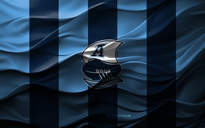 4k, toronto argonautsin logo, sininen 3d tausta, toronto argonauts  tunnus, cfl, kanadan jalkapallojoukkue, toronto argonauts  lippu, 3d tekstuuri, toronton argonautit, kanada
