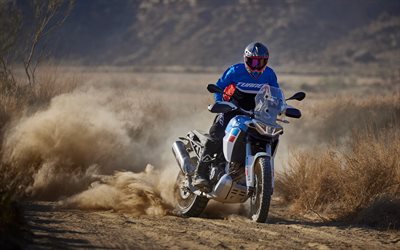 Aprilia Tuareg 660, 4k, offroad, 2023 bikes, desert, rider on bike, 2023 Aprilia Tuareg 660, italian motorcycles, Aprilia