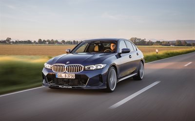 Alpina B3 Limousine, 4k, highway, 2022 cars, G20, 2022 BMW 3-series, german cars, BMW