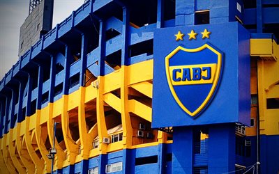 La Bombonera, Boca Juniors Stadium, Alberto Jose Armando Stadium, Buenos Aires, Boca Juniors FC, Argentina, CA Boca Juniors, argentine stadiums, Boca Juniors emblem, football, soccer