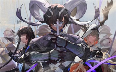 virtuosa, 4k, mindre, elafia, tomimi, arknigs, anime karaktärer, manga, arknights  karaktärer