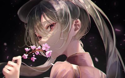 4k, هاتسون ميكو, ربيع, vocaloid, حفلة موسيقية, بطل الرواية, المانجا, مشروع هاتسون ميكو نغمة المستقبل, شخصيات صوتية, المغنين الافتراضيون اليابانيون, hatsune miku vocaloid