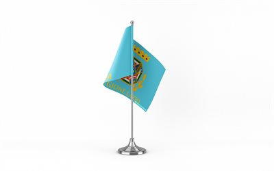 4k, Lazio table flag, white background, Lazio flag, table flag of Lazio, Lazio flag on metal stick, flag of Lazio, Italian regions flags, Lazio, Italy, Lazio region flag