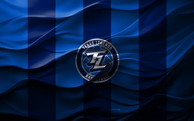 4k, Texas Legends logo, blue black 3D background, Texas Legends emblem, NBA G League, American basketball team, Texas Legends flag, 3D texture, Texas Legends, basketball, USA