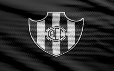 logotipo de tela de córdoba central, 4k, fondo de tela negra, división de primera argentina, bokeh, fútbol, logotipo central de córdoba, fútbol americano, emblema de córdoba central, ca centro córdoba, club de fútbol argentino, centro córdoba fc
