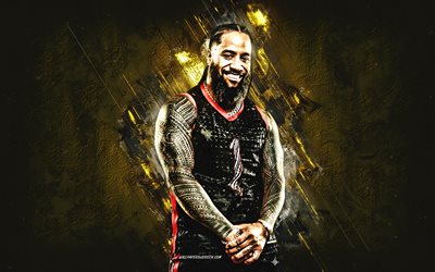 jimmy uso, wwe, luchador americano, fondo de piedra dorada, campeón de la wwe, arte grunge, eeuu, lucha, jonathan solofa fatu, jimmy uso wwe, entretenimiento de lucha libre mundial