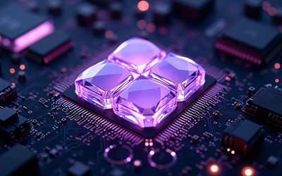 lila leuchtendes microsoft logo, leuchtendes windows 11 logo, 4k, windows 11 logo, lila windows 11 emblem, microsoft, windows 11 zeichen, windows logo, windows 11, windows, schwarzer technologiehintergrund