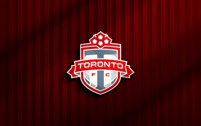 4k, toronto fc 3d logo, mls, sfondo 3d rosso, calcio, emblema di toronto fc, logo toronto fc, toronto fc, club di calcio canadese, fc toronto
