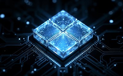 logotipo azul brilhante do windows 11, 4k, sinal azul do windows 11, logotipo do windows 11, emblema azul brilhante do windows 11, janelas 11, fundo de tecnologia preta, logotipo do windows, windows