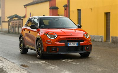 abarth 600e compétition, 4k, voitures électriques, 2026 voitures, rue, mon26, croisements, 2026 abarth 600e compétition, voitures italiennes, abarth