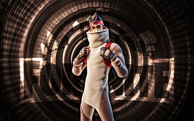 comfy chomps fortnite, 4k, brun spiralbakgrund, fortnite, kreativ, comfy chomps skin, fortnite comfy chomps hud, comfy chomps, fortnite  karaktärer