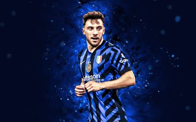 carlos augusto, 4k, luci al neon blu, inter, serie a, calciatori brasiliani, carlos augusto 4k, calcio, internazionale, tra, carlos augusto inter milan